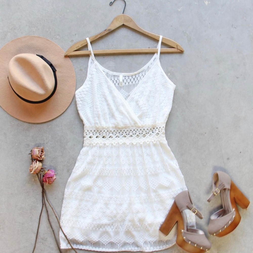 Boho Chic Lace Mini Dress